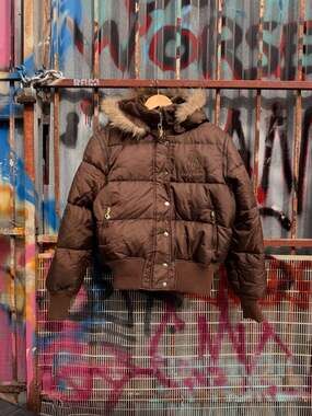 Vintage Y2K Baby Phat Brown Goose Down Puffer